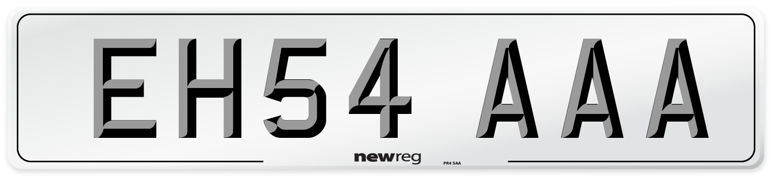 EH54 AAA Number Plate from New Reg